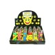 ACCENDINO CLIPPER GOMMA FUNKY HAPPY SMILEYS - SCATOLA INTERA DA 24 PEZZI