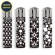 ACCENDINO CLIPPER LARGE SKULL PATTERN VIP - SCATOLA INTERA DA 48 PEZZI