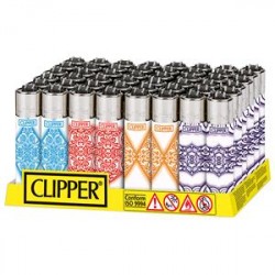 ACCENDINO CLIPPER LARGE MYSTIC MOSAIC - SCATOLA INTERA DA 48 PEZZI